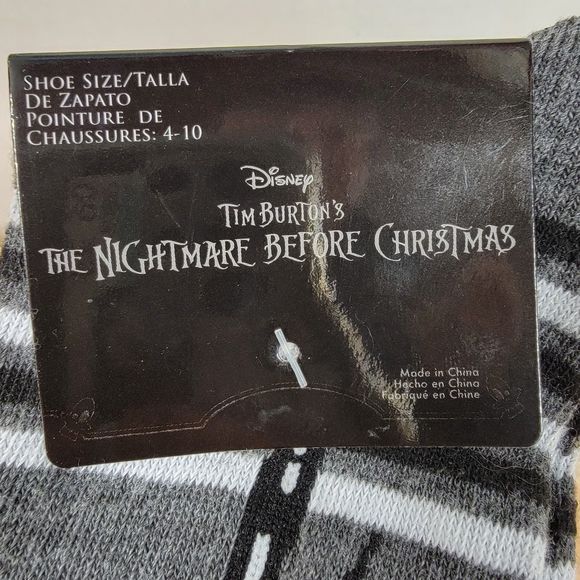 Disney's The Nightmare Before Christmas Socks 3D Head - Shoe Size 4-10 NWT - Picture 3 of 4